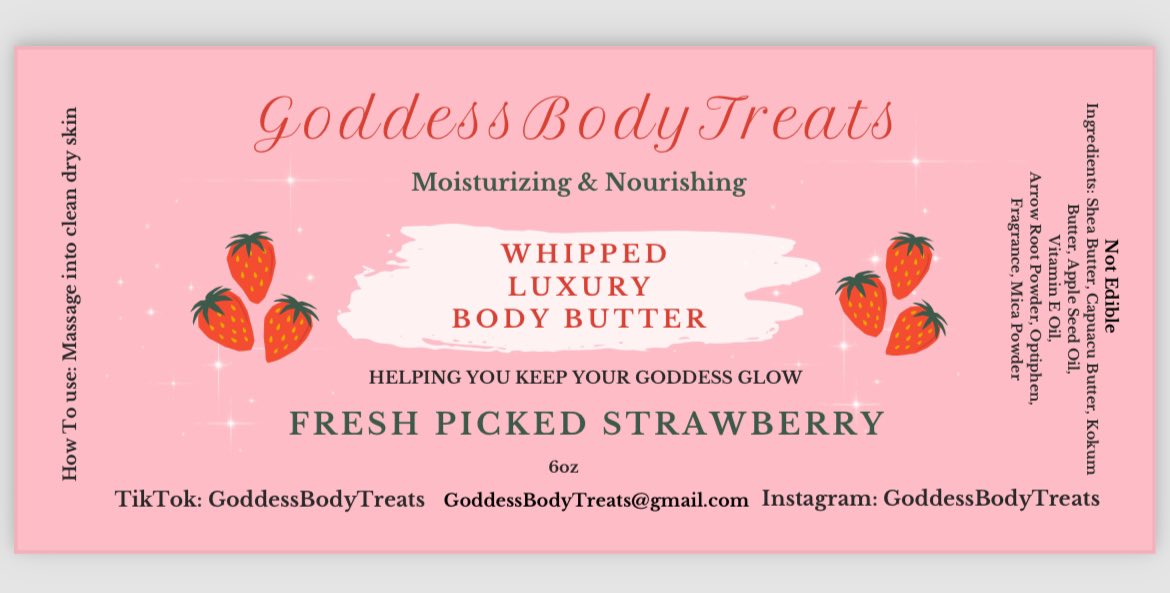 Now Available 😍🍓
#BodyButter #FreshStrawberry 
#Nourishing #moisturizing #BoostsElasticity