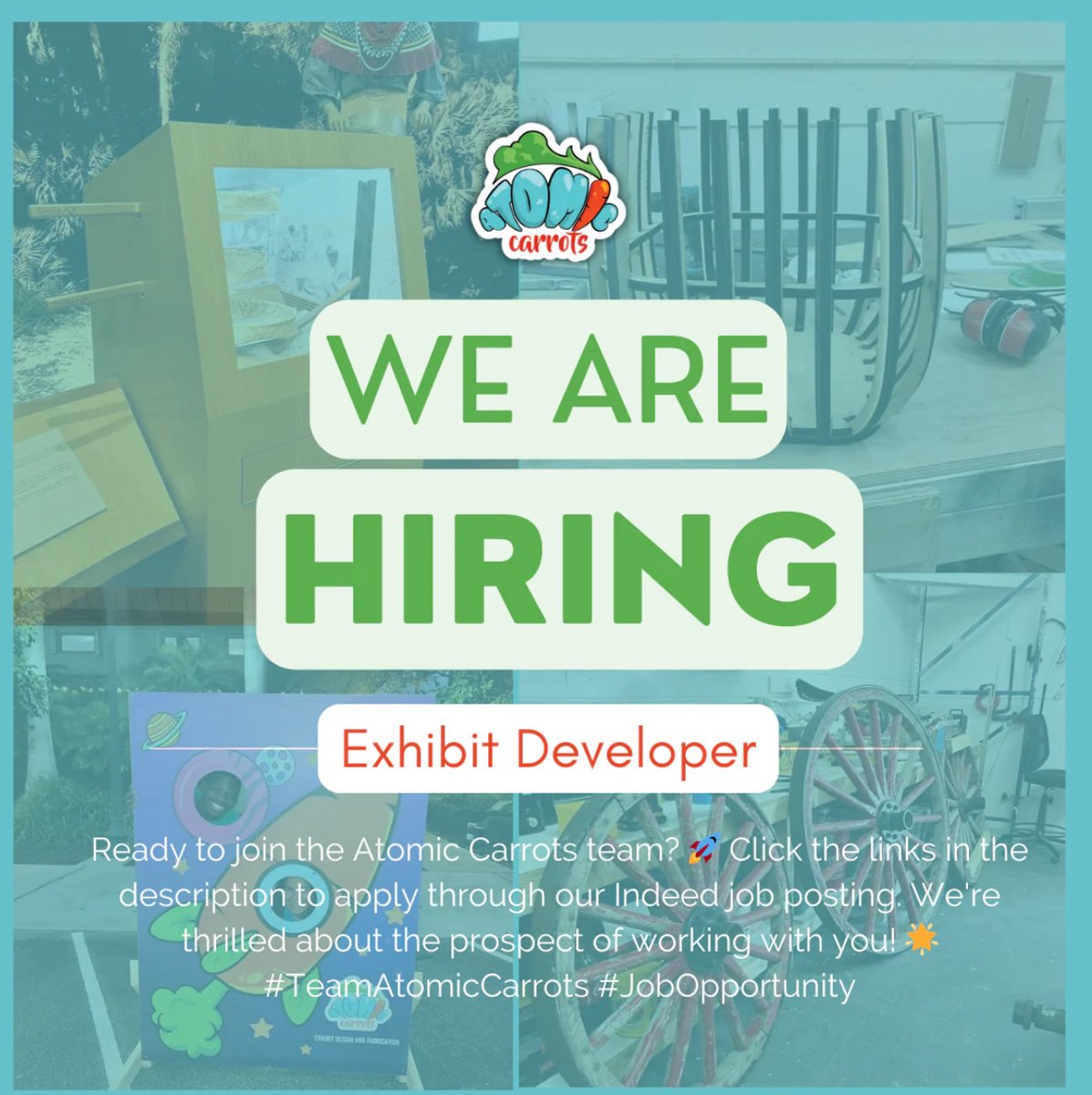 🚀 Join our team and shape the future of exhibits! ✨ We're seeking a creative Exhibit Developer to craft immersive experiences that educate and inspire. Learn more and apply now! #ExhibitDeveloper #JobOpening #JoinUs