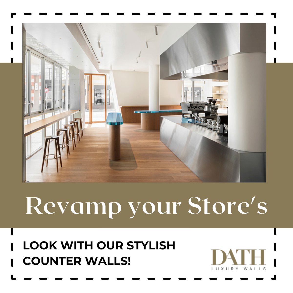 DathLuxuryWalls's tweet image. Elevate your retail space and leave a lasting impression on your customers with our premium selection of counter walls. 

Designed for both functionality and aesthetics, our walls are perfect for displaying products.
--
🌐 dathluxurywalls.com

#RetailDesign #StoreUpgrade