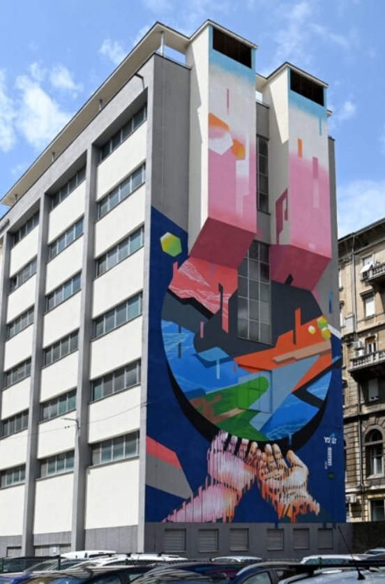 Sad kada je Yusei iz Japana lijepo naslikao ovaj mural, zauzvrat bi Rijeka mogla poslati Yunaka da ukrasi malo Kawasaki sa svojom umjetnošću.