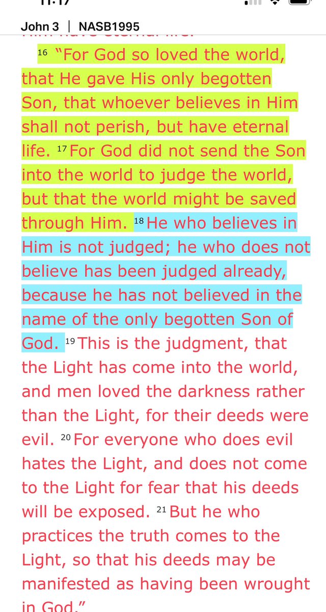 Imagine if blindspots were  created simply by looking so intensely at single verses.

It happens. A lot.

An example is John 3:16. That verse doesn't exist apart from the previous and subsequent verses. 

John 3:18 is sobering. 

John 3:16 without 3:18 has only a shallow meaning.