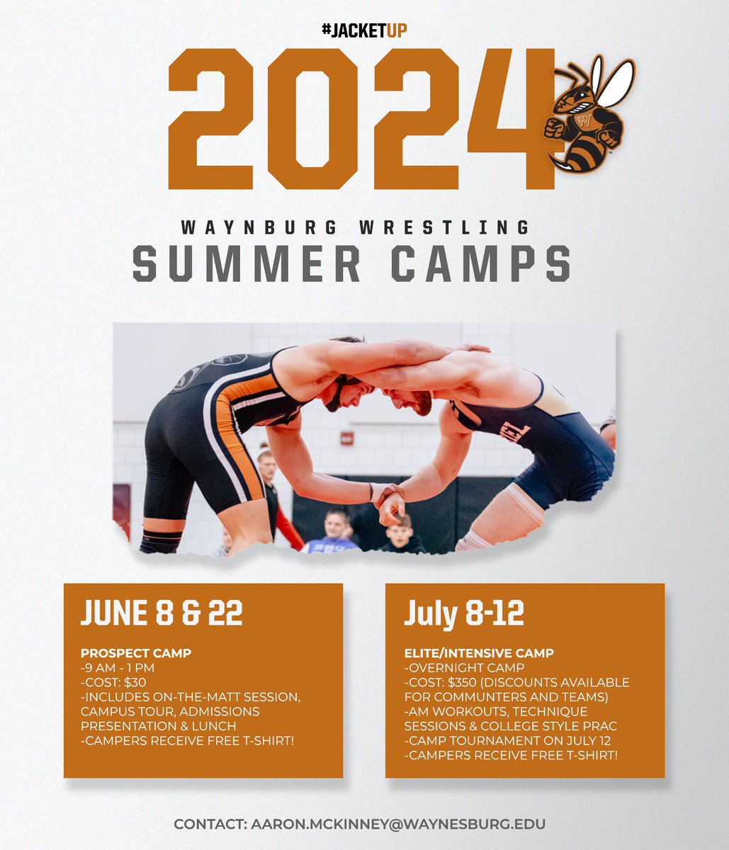 June 8th and our first of three summer camps is fast approaching!! There is still time to register for all camps with the links below!! Looking forward to a great summer and hope to see you there!! waynesburguniversity.forms-db.com/view.php?id=95… waynesburguniversity.forms-db.com/view.php?id=95… #jacketup