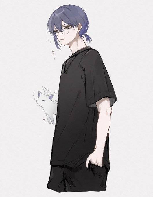 「looking at viewer purple hair」 illustration images(Latest)
