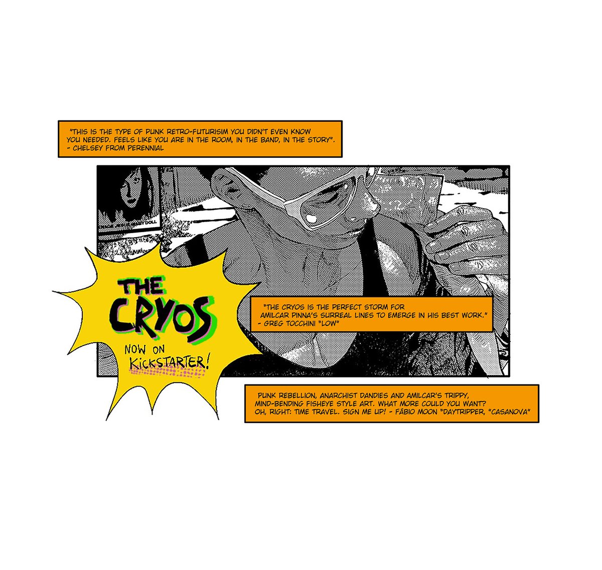 THE CRYOS Support DIY comics by backing a kickstarter in the first 48 hours. The bigger the community built at the beginning of a campaign, the better it does in the long run. @CharlesSpano