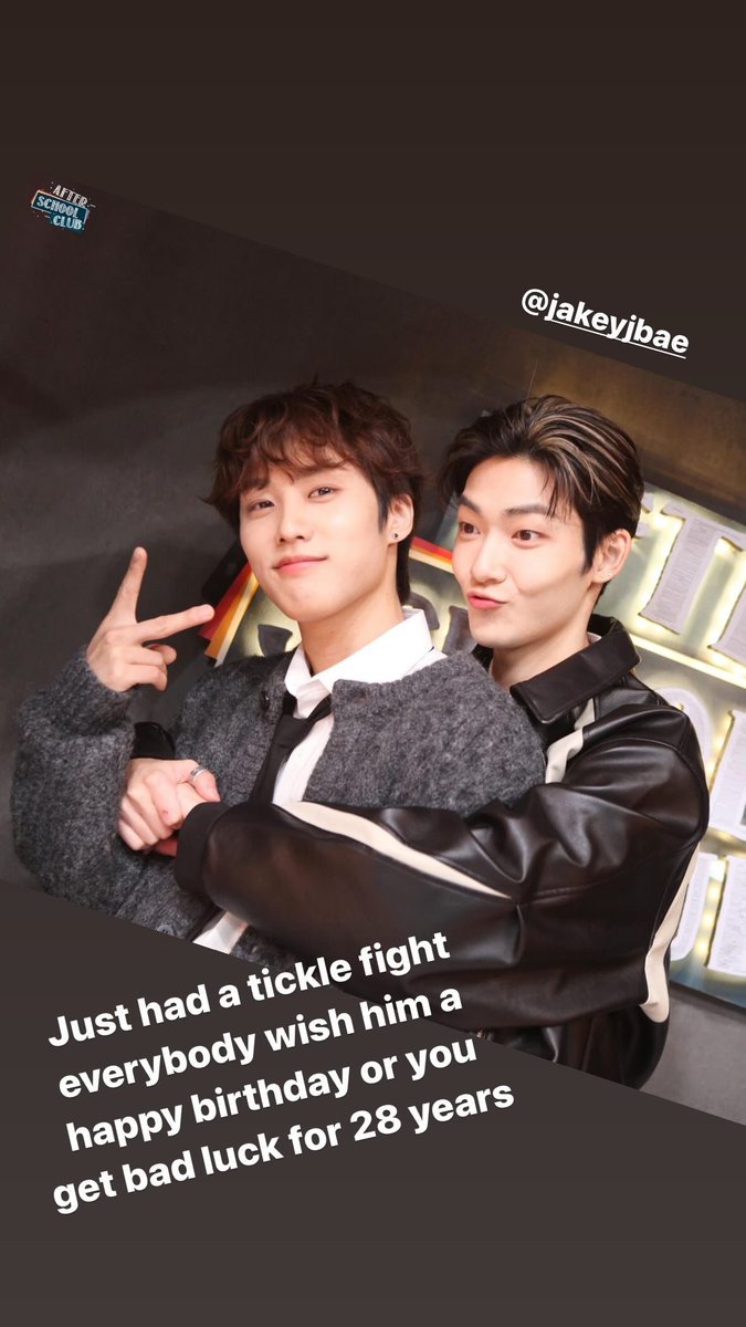 240530 kevin ( kev.in.orbit ) instagram story with jacob 🌙 Just had a tickle fight everybody wish him a happy birthday or you get bad luck for 28 years