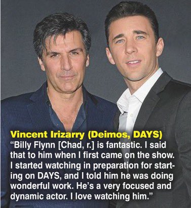 Happy Birthday to Billy Flynn (Chad, DAYS OF OUR LIVES) #happybirthday @billymflynn #chaddimera #daysofourlives @VincentIrizarry #DAYS