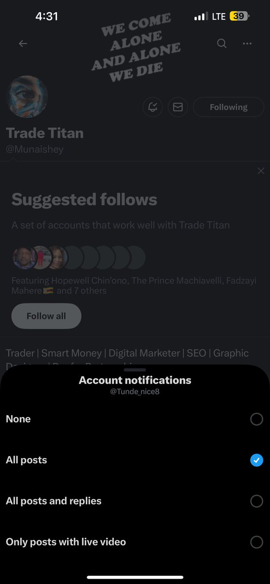 Tunde_nice8's tweet photo. @Goldekong @HishuFx @JustBoredApe 

Done 🙏 https://t.co/PEV3u1EnVm