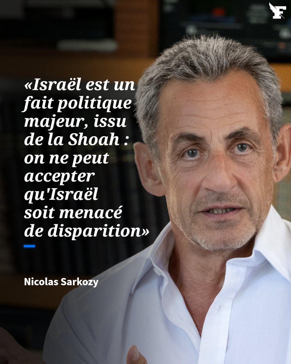 Nicolas Sarkozy estime dans un entretien exclusif «ne pas être d'accord avec une reconnaissance de l'État palestinien tant que l'ensemble des composantes palestiniennes n'aura pas accepté la reconnaissance de l'existence d'Israël».
→ lefigaro.fr/politique/russ…