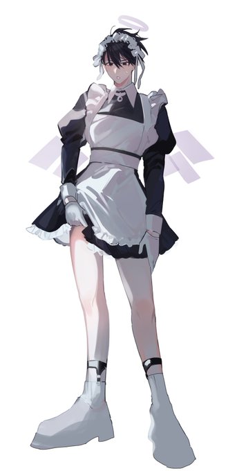 「黒ワンピ メイド服」のTwitter画像/イラスト(新着)