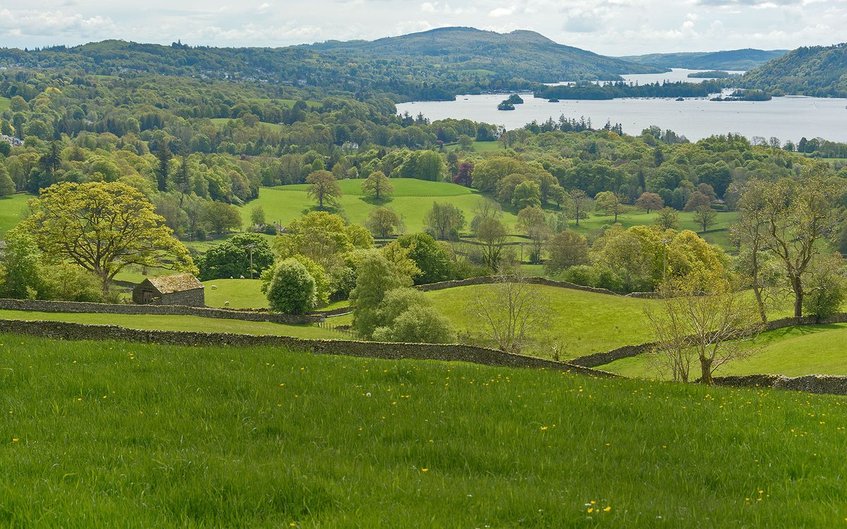 Looking down to Windermere from Troutbeck, Lake District NP