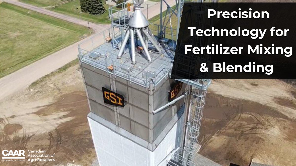 #PrecisionAg is Everywhere

From optimizing the blending process to creating custom blends of fertilizer to meet customer needs, cooperatives can improve operations with a @GSI_Grain system.

More on GSI’s advanced blending towers & its advantages: caar.org/precision-tech…

#CdnAg