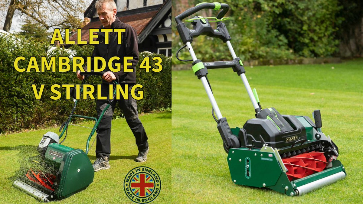 Our Cambridge 43 v Stirling video is now on our YOUTUBE Compare the two ahead of your purchasing decision #allettmowers youtube.com/watch?v=Y5eMmo…