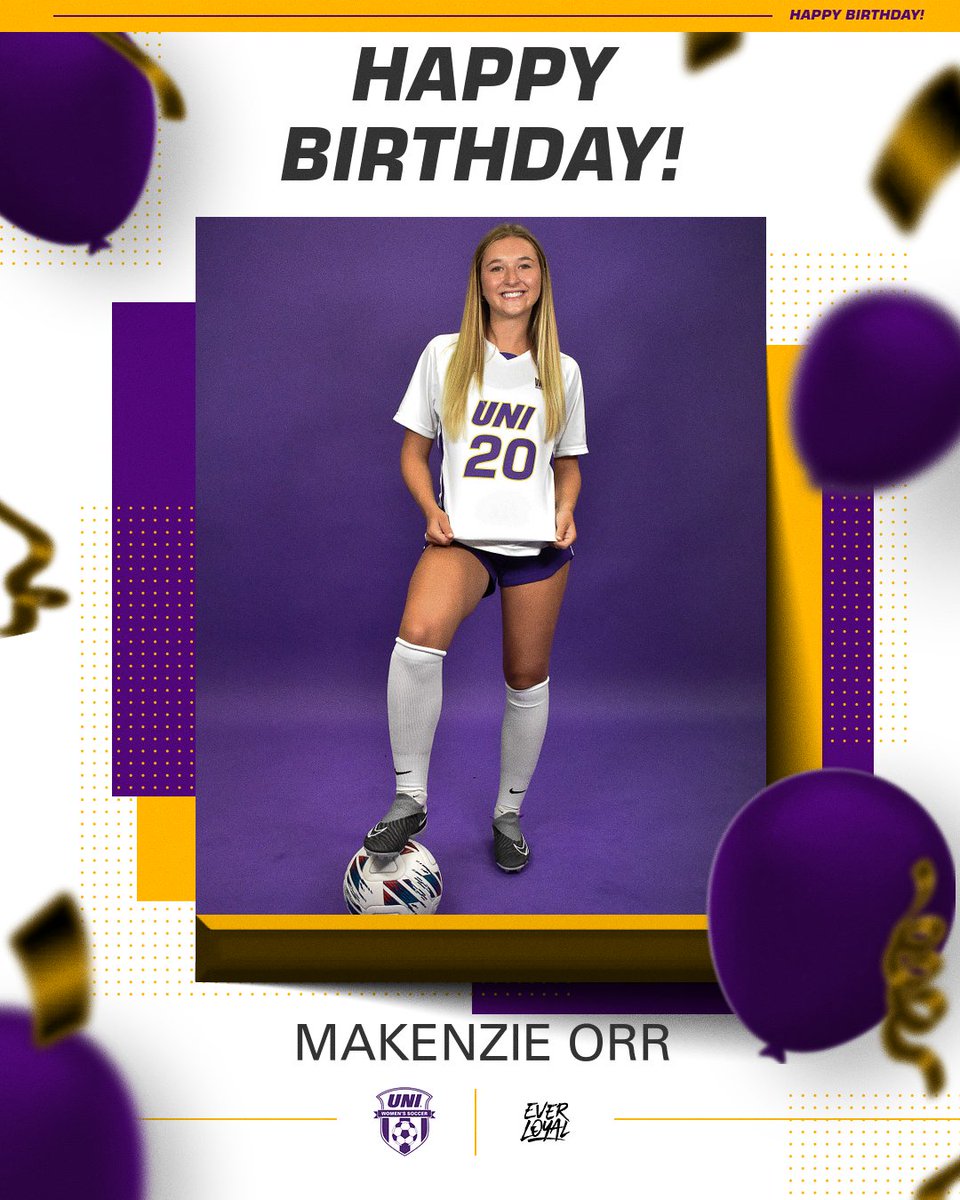 Happy Birthday Makenzie Orr!! Have a great day!🎉🎁

#EverLoyal #1UNI