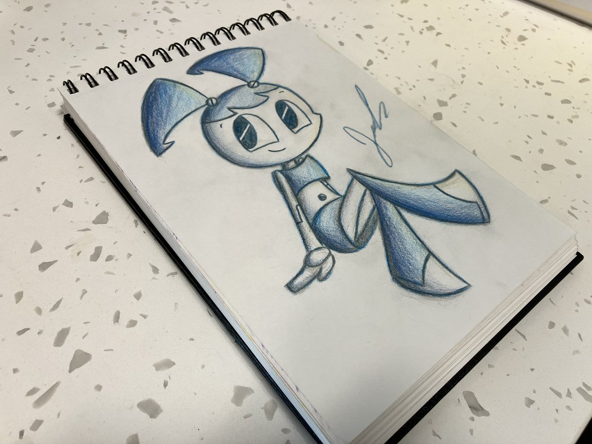 Here’s another one from the sketch book. This time, it’s XJ-9 #xj9jenny #mlaatr #mylifeasateenagerobot #drawing #sketch #art #mylifeasateenagerobotfanart #coloredpencil #jenny #nickelodeon