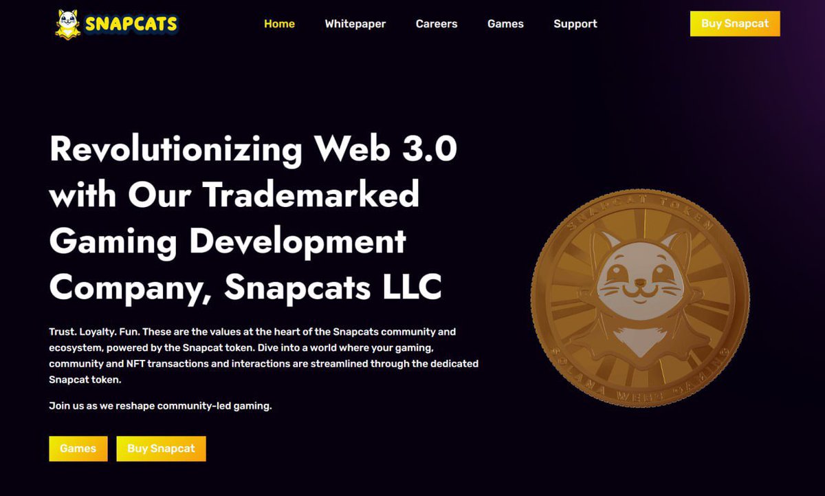 SpyderX159's tweet photo. @CJ_EatinStarzz @notkelbel @TheTrueSnapcat IYKYK that @TheTrueSnapcat is a sleeping giant! #snapcat $SNPCAT https://t.co/9qtm2pztSt