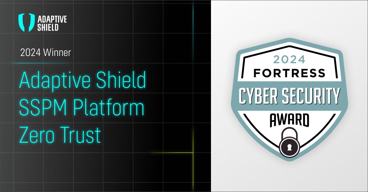 🏆 We're happy to share that we've been named Fortress Cybersecurity award winner in Zero Trust 😎

This prestigious recognition serves as a testament of our commitment to enabling organizations to secure their SaaS ecosystem 💪
