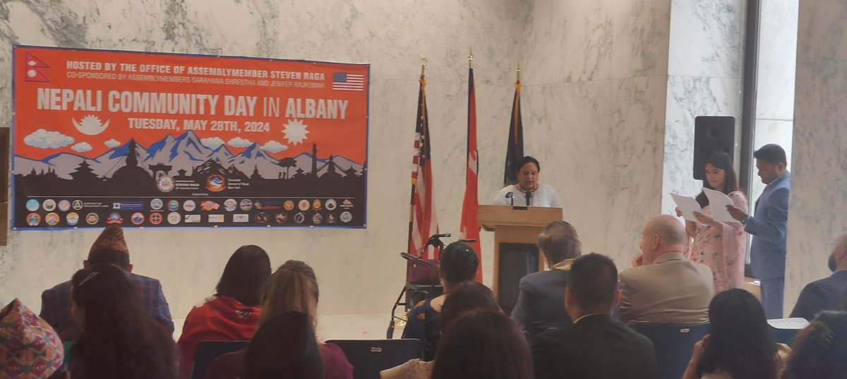 DRUMBeatsNYC's tweet photo. Our members were up in Albany to attend Nepali community day, as well as advocate for our working-class priorities including the #UnemploymentBridgeProgram and the IDNYC Banking Bill. We thank the organizers and especially Assemblymember @Sarahana for inviting and educating. https://t.co/RRKOqDoPST