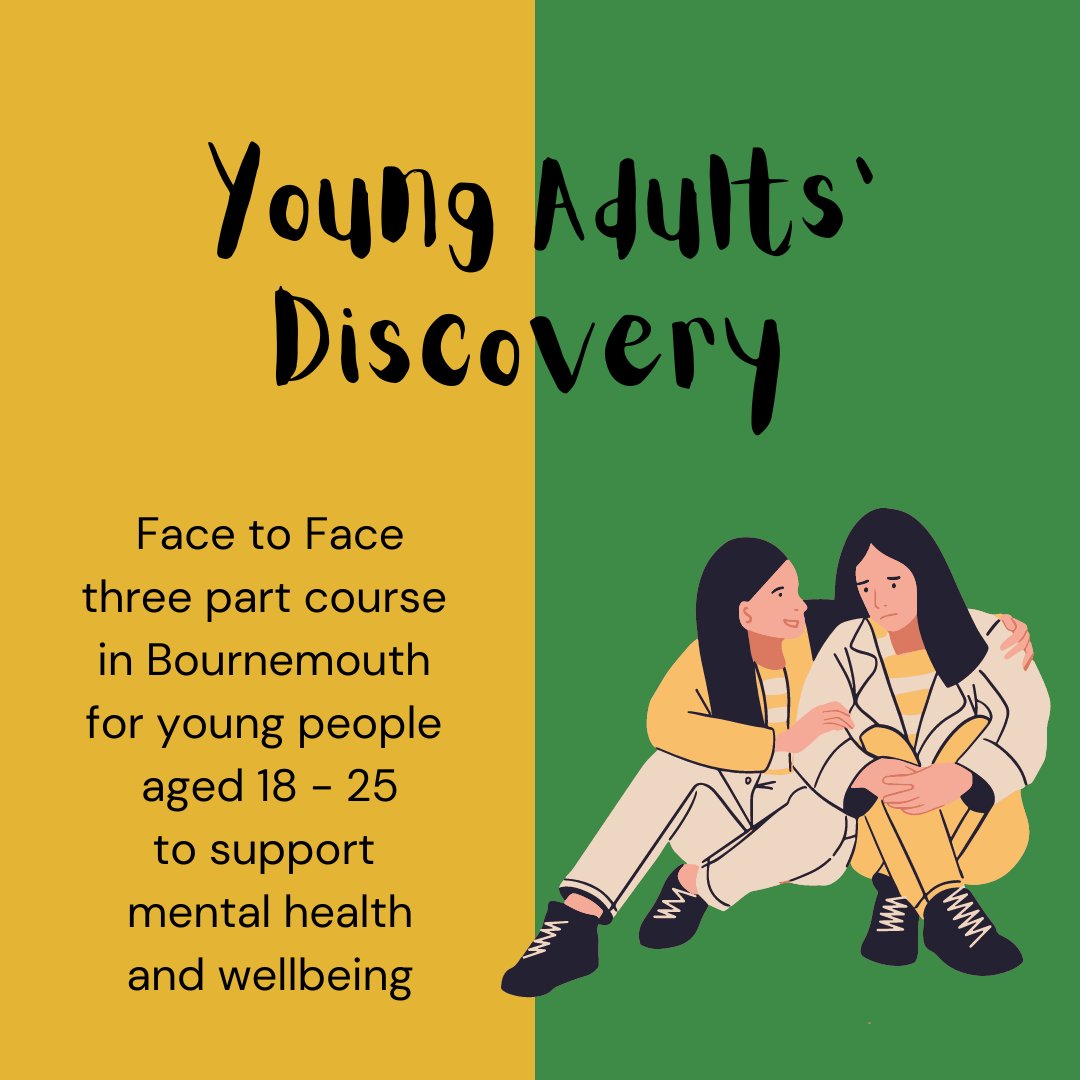 Our Young Adult's Discovery course explores an understanding of Recovery/Discovery and building a toolbox of skills and strategies. Already registered as a student with the REC and aged between 18-25, call on 01202 584478 or email at dhc.recovery.educationcentre@nhs.net to book.