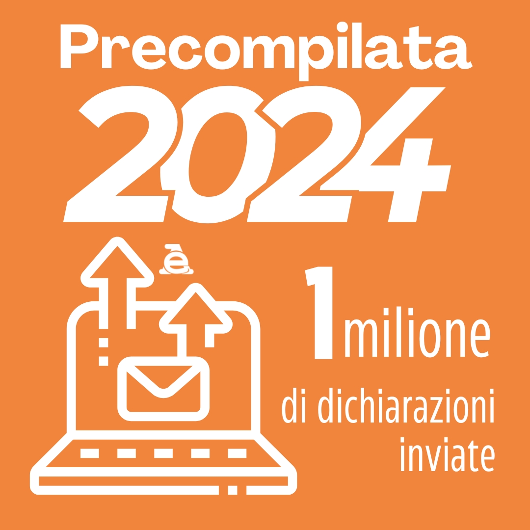 Agenzia_Entrate's tweet photo. Tutti i dati della #precompilata 2024: oltre 1 milione di #dichiarazioni inviate nei primi 8 giorni di apertura del canale, +28% rispetto al 2023. Più del 60% dei cittadini sceglie il nuovo #730 #semplificato. Leggi il comunicato stampa 👉🏼 https://t.co/xkoVl5wZrw https://t.co/OtMTK22pYs