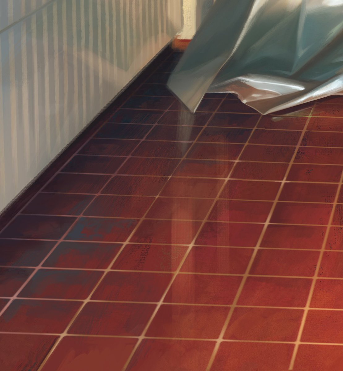 the floor is cherry-mint
