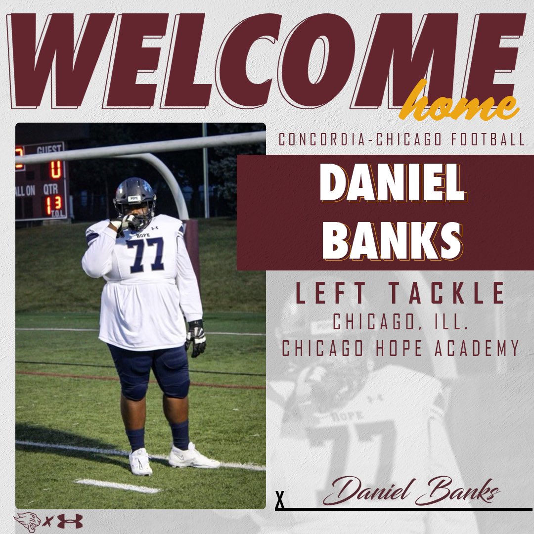 Today we start welcoming in our new family members for the 2024 season ⬇️

We’ll start with our left tackle from Chicago, Illinois. 

Welcome to the CUC Family Daniel Banks!!