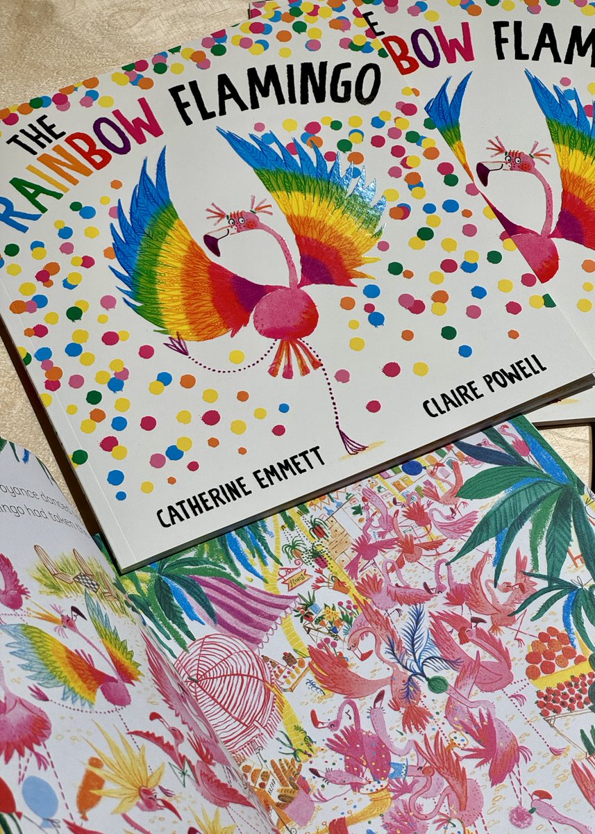 The Rainbow Flamingo is a heartfelt tale, bursting with fun &amp; colour from <a href="/Emmett_Cath/">Catherine Emmett</a> &amp; <a href="/misspowellpeeps/">Claire Powell</a>! 

A story that will encourage your little ones to celebrate their differences, that they will want to read again, again &amp; again! 

Shop here: exyu.short.gy/0x43kY