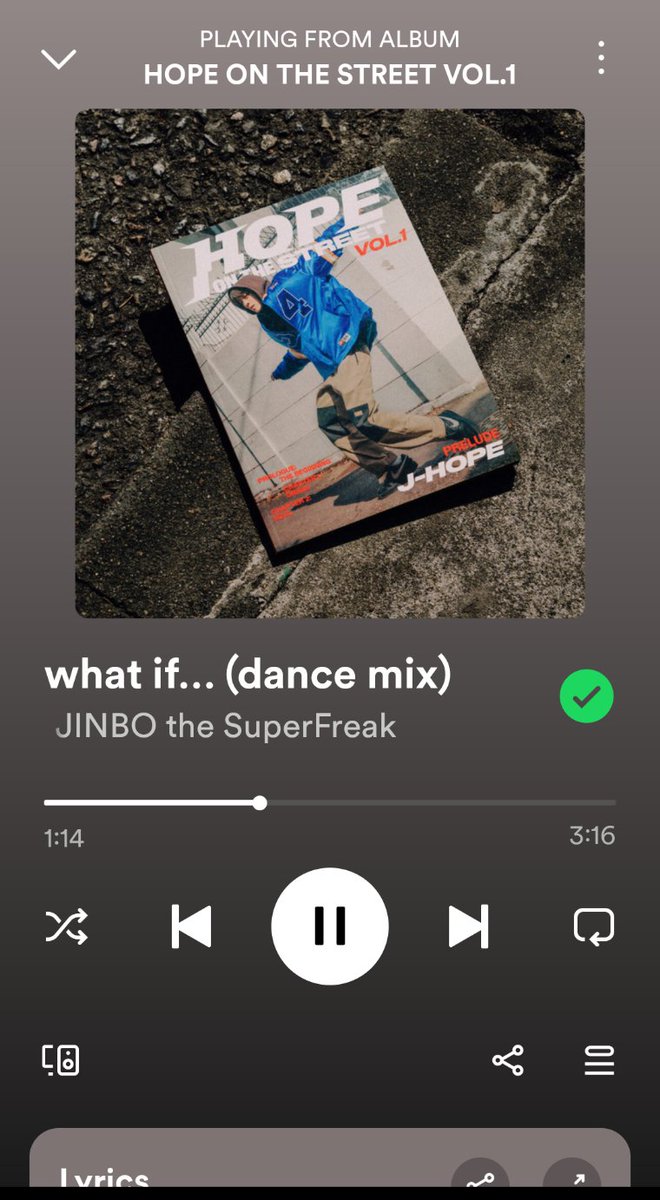In my uneducated and often meaningless opinion, remixes are tricky. They either augment or ruin the vibe. 

what if (dance mix) with Jinbo? 
Perfect mix and perfect blend. 
PERFECTION. 
#jhope
#HOPE_ON_THE_STREET_VOL_1