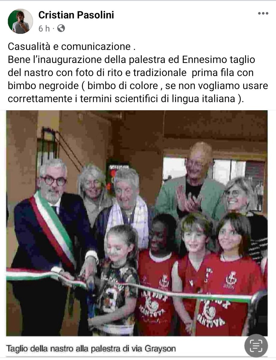 Questo post del segretario della #Lega di #Mantova si commenta da solo. Prendersela anche con i bambini è veramente da vigliacchi.