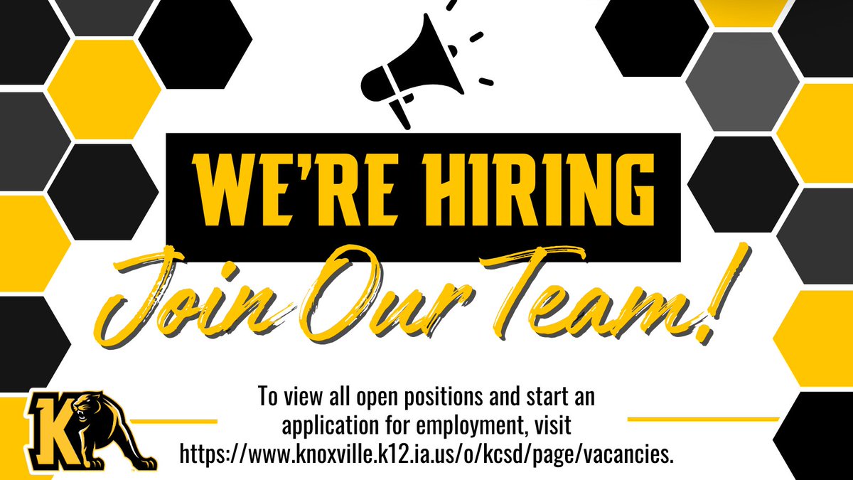 Many positions are available throughout KCSD! Whether you’re interested in becoming a volleyball coach or paraeducator, we have numerous career opportunities to explore. 🔍

Begin your search: knoxville.tedk12.com/hire/index.asp… #KCSDPride