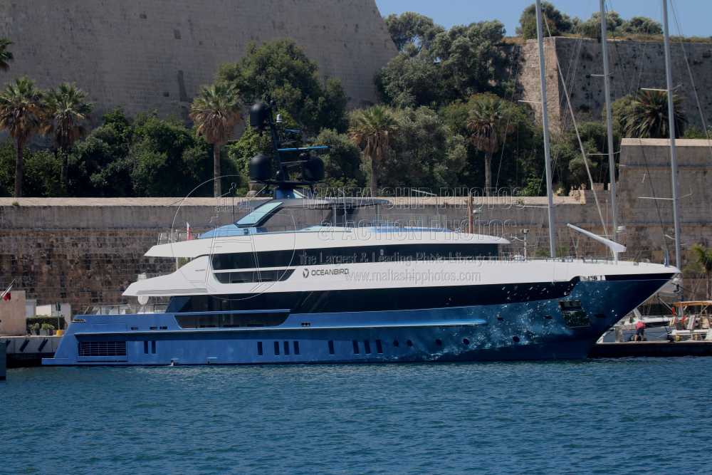 #2021built #superyacht #OCEANBIRD #berthed at #MarinadiValletta, #MarsamxettHarbour, #Malta - 11.05.2023 - maltashipphotos.com - NO PHOTOS can be used or manipulated without our permission @YachtspotterCom @ybw @YachtingMag @yachtingworld @yachtingmonthly @Dutchyachting