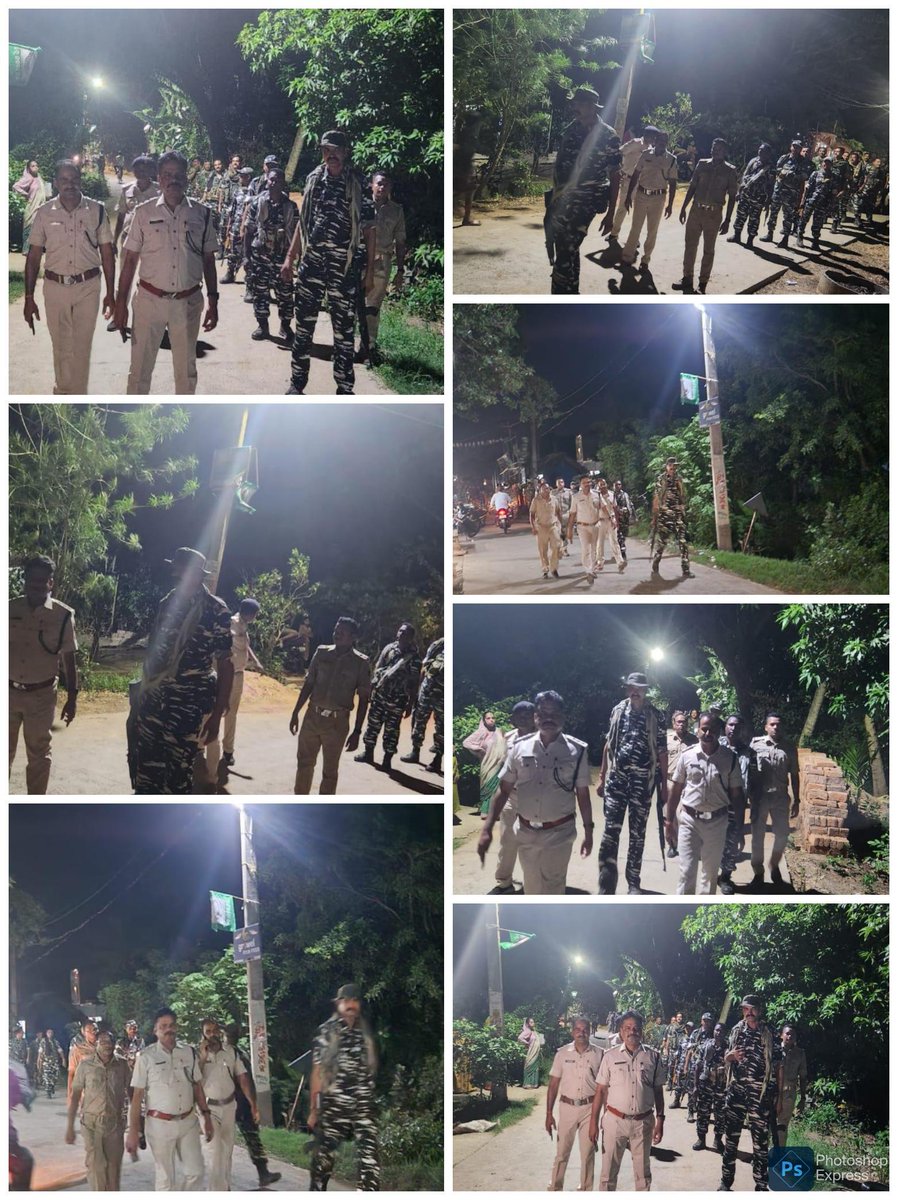 Flag march was conducted by  Salipur police along with CAPF platoons at village Odasing, Patua, Sido bazar and Japakud bazar as confidence building measures
# GeneralElections2024.
@DGPOdisha 
@odisha_police 
@igcrcuttack