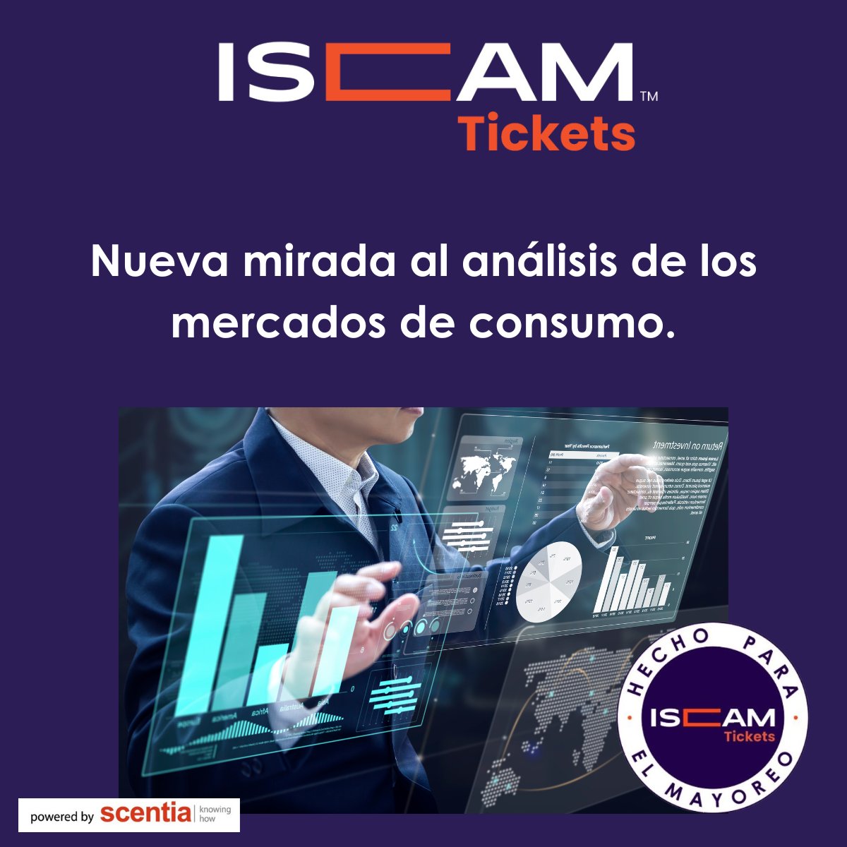 iscam_mx's tweet image. Analíticos únicos y de alto impacto para mayoristas e industria.
#ISCAM #ISCAMTickets #Data #Business #Intelligence #CanalMayoreo #SomosISCAM #SomosTickets #Abarrotes #comprador #shopper #creciendoelmayoreo #expertos #tickets #scentia
