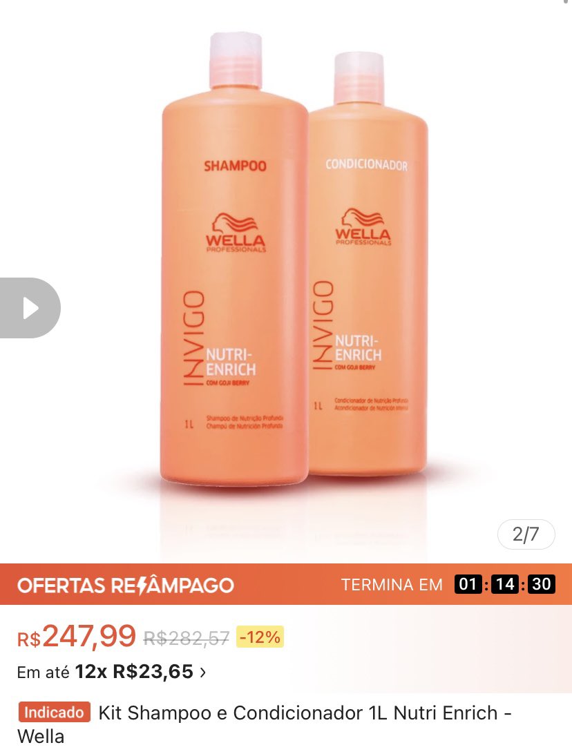 Compre aqui: s.shopee.com.br/1VdcyjNMjn

#cabelo #hair #wella #shopee