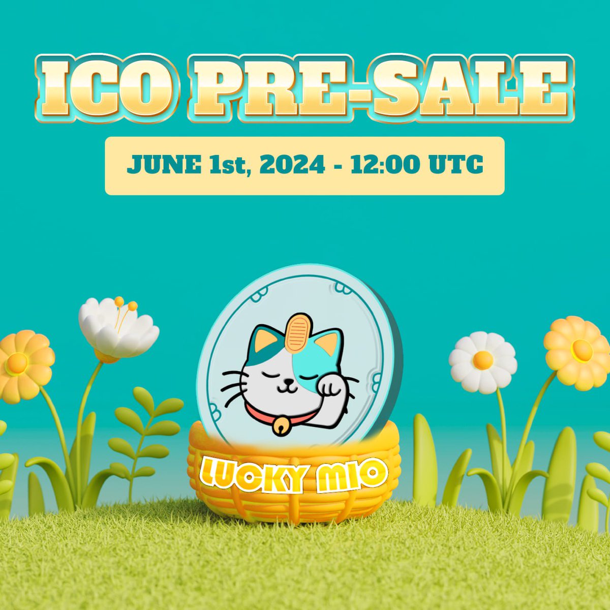 defihub_network's tweet photo. 💲PRE-SALES ON DEFIHUB: LUCKY MIO ($LMI) MEMECOIN

➡️ Buy $LMI Pre-Sales: https://t.co/knjL1mdOYI
⏰ Start time: 2024-06-01 12:00  UTC

Lucky Mio ($LMI) is a lucky cat in the crypto world. $LMI mission is to bring wealth and prosperity to everyone. 😽

⭐️Token Address: EQB_PFeQ1bJQt6noVVuHhmYcF0fiAX7ecF1lLURBiaZ5I4qh
⭐️Network: TON
⭐️Total Supply: 100,000,000,000
⭐️Token for presale: 50,000,000,000 LMI
⭐️Token for Liquidity: 45,000,000,000 LMI
⭐️Presale Price: 0,0000002 TON
⭐️Liquidity Percent: 90%
⭐️Min Buy: 1 TON
⭐️Max Buy: 100 TON

Website: https://t.co/dyMCY2rkcB
Twitter: https://t.co/Li9CqGDHv3
Telegram group chat: https://t.co/5W1Zb7cWof