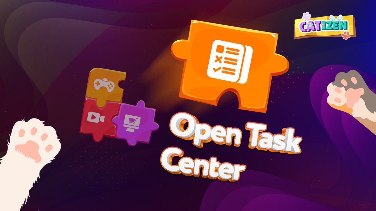 🪙 $CATI Application 3️⃣ - Catizen Open task center 🎮 In Catizen's Roadmap of Phase IV, as a web3 gaming platform and traffic hub, Catizen will also leverage the traffic advantage of games to provide interfaces for external projects in TON ecosystem, allowing them to set tasks