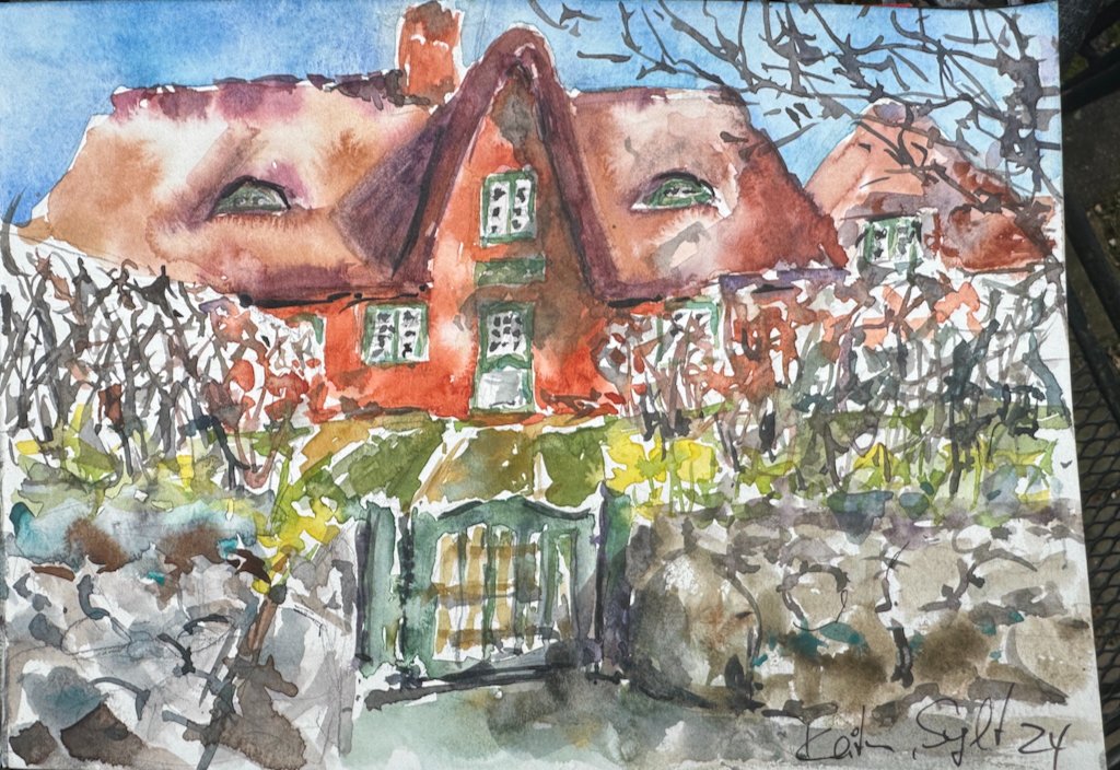 veredit - art©: 
Keitum, Captain's House 2

#travelsketch #pleinair #sylt #keitum #watercolor 
 veredit-art.blogspot.com/2024/05/keitum…