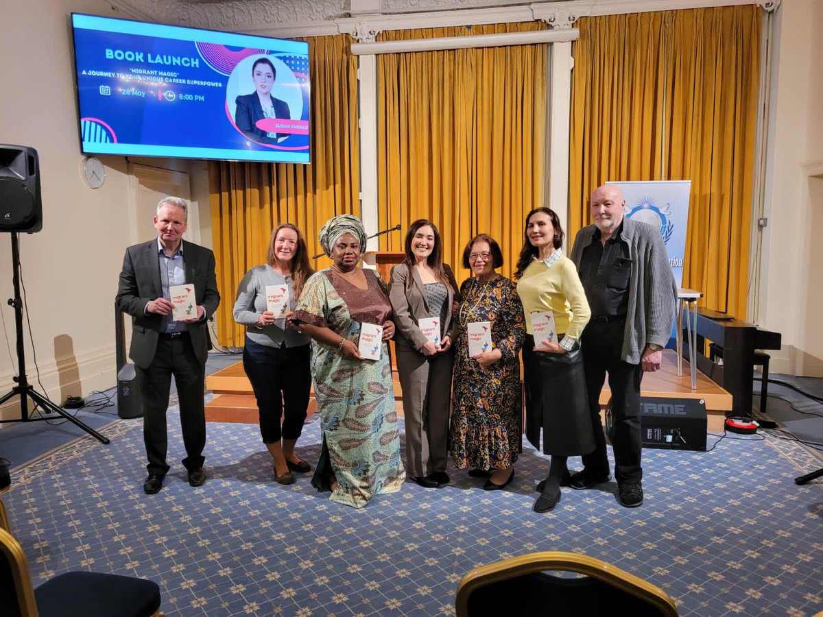 ekitidiaspora's tweet photo. At the Book Launch of - "Migrant Magic": A Journey to Your Unique Career Superpower by Elham Fardad; where the DG Diaspora Relations, Barr (Dr) Adeola Adeleye- Fasuba, spoke about the effect of racism and stigmatisation on  Migrants; https://t.co/oUsJPqbDkU