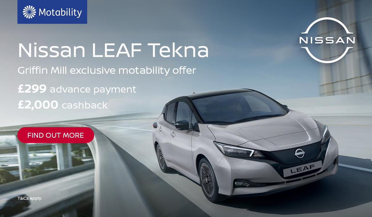 The Nissan LEAF is the smart choice, and it's just got a whole lot smarter 🍃

Plus, it's now on the #MotabilityScheme for a price you don't want to miss – with £2,000 cashback, you can't go wrong* 👀

Find out more: bit.ly/3yXB8Bd

#NissanUK #NissanLEAF 

*T&Cs apply