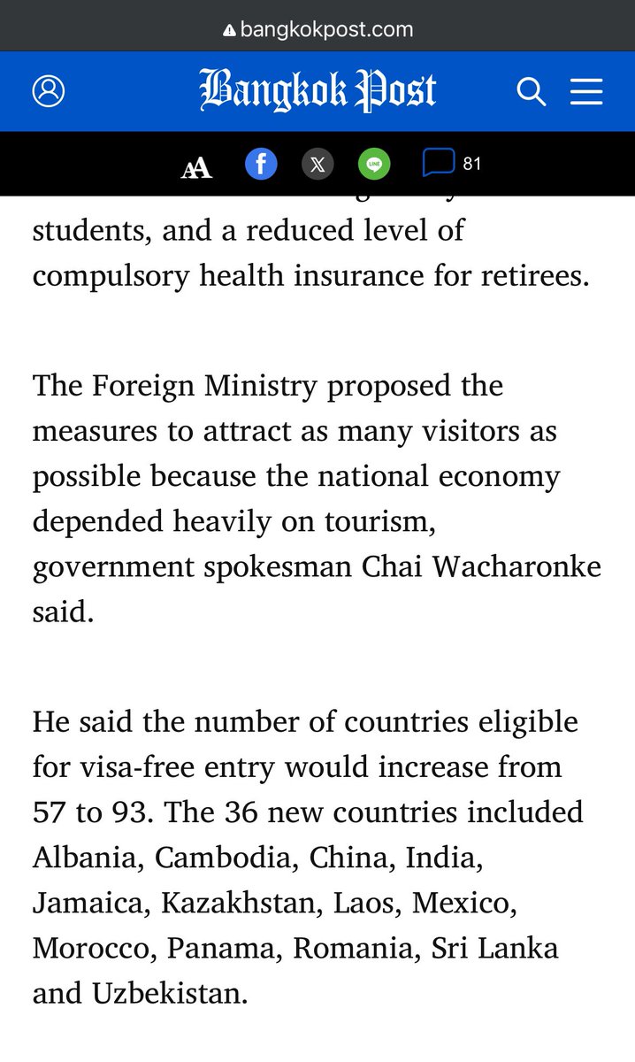 Muss_C's tweet photo. @aavonaly If you google Thailand updated visa, you should be able to see it. I’ve included this screenshot from Bangkok post, but other Asian sites have posted https://t.co/S3tJJyW3K3