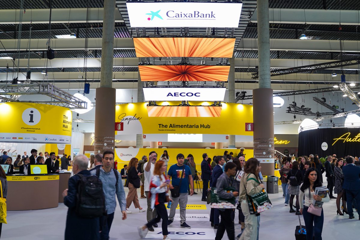 AlimentariaBCN's tweet photo. The Alimentaria Hub + Partners 💡 el motor para avanzar
🌍 @CaixaBank: Global Partner
🟡 @AECOC_es: Premium Partner
📀 @CNTA_CIT: Gold Partner
💿 @Acciona, Agromatter, @Ainiatecnologia, @Carrerasgl, @Eurecat_news, @Innovatrending, @Mintelnews, Sam y @fondo_ttaf: Silver Partners https://t.co/QStNMhoqwQ