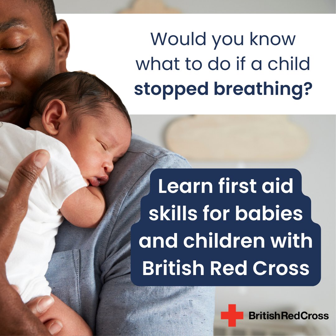 Learning child and baby first aid equips you with life-saving skills to respond confidently in emergencies. Go to redcross.org.uk/first-aid/lear… for more information

#FirstAid #ChildSafety 🚑💙