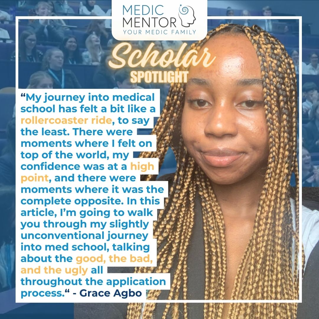 Meet Grace, one of our fabulous scholars who has given us an inspiring article detailing her reapplication to medical school  🙌 Check out her interview on our blog!: medicmentor.org/medical-school…

#MedicMentor #MedicalStudent #MedSchool #GetIntoMedicine #StudentExperience #Medicine