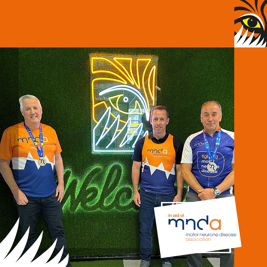 THEY DID IT! 🧡🚲 We are extremely proud of David, Greg & Steve who rode over 100 miles on Sunday raising over £5,500 for @mndassoc Thank you to everyone who donated, we are truly grateful for all your support! ow.ly/g6Xe50S0hgJ #MNDA #RideLondon