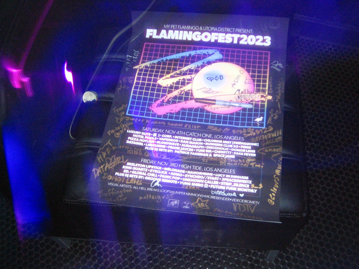Don't forget to check out the full recording of FlamingoFest 2023 day 2!

<a href="/VAPERROR/">Jeff 💖</a> <a href="/DATAGIRL_/">DATAGIRL</a> <a href="/discoholicmusic/">🪩 Discoholic 🎶 "BLAME IT ON THE DJ" OUT NOW</a> <a href="/FrankJavCee/">FrankJavCee</a> <a href="/PatrickFakeman/">𝗣𝗮𝘁𝗿𝗶𝗰𝗸 𝗙𝗔𝗞𝗘𝗠𝗔𝗡</a> <a href="/Donor_Lens/">Donor Lens</a> @bl00dwave <a href="/RClub95/">Runners Club 95</a> @lux_elite <a href="/chlorinemist/">dylan💜</a>

archive.org/details/flamin…

📷 Internet Club