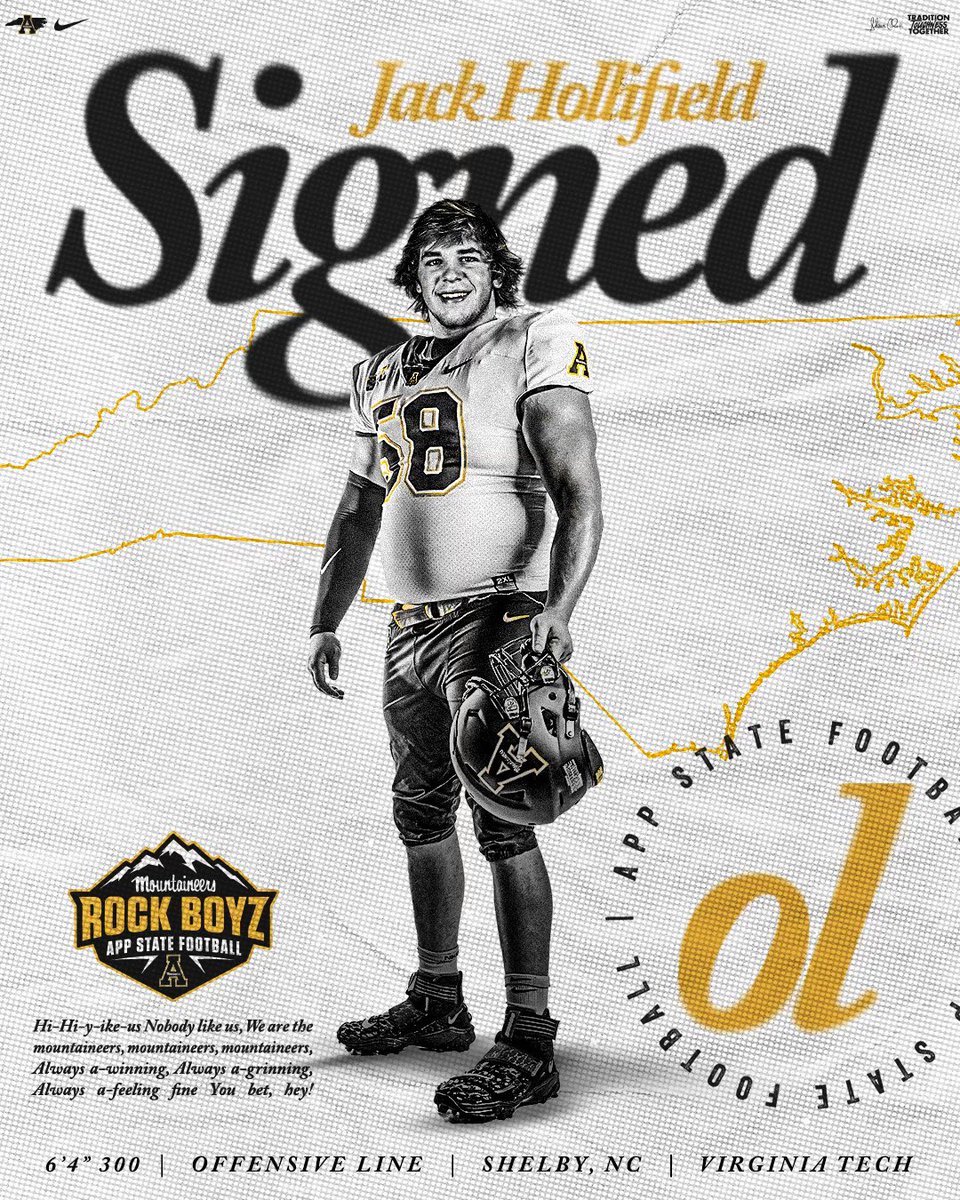 𝗪𝗲𝗹𝗰𝗼𝗺𝗲 𝗧𝗼 𝗧𝗵𝗲 𝗥𝗼𝗰𝗸 ✍️

Excited to add OL @J_hollifield24 to the #AppFamily!

#GoApp #RockBoyz24