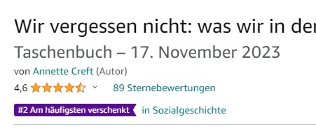 #wirvergessennicht wird wohl oft verschenkt, das zeigt, dass viele die Botschaft teilen wollen.