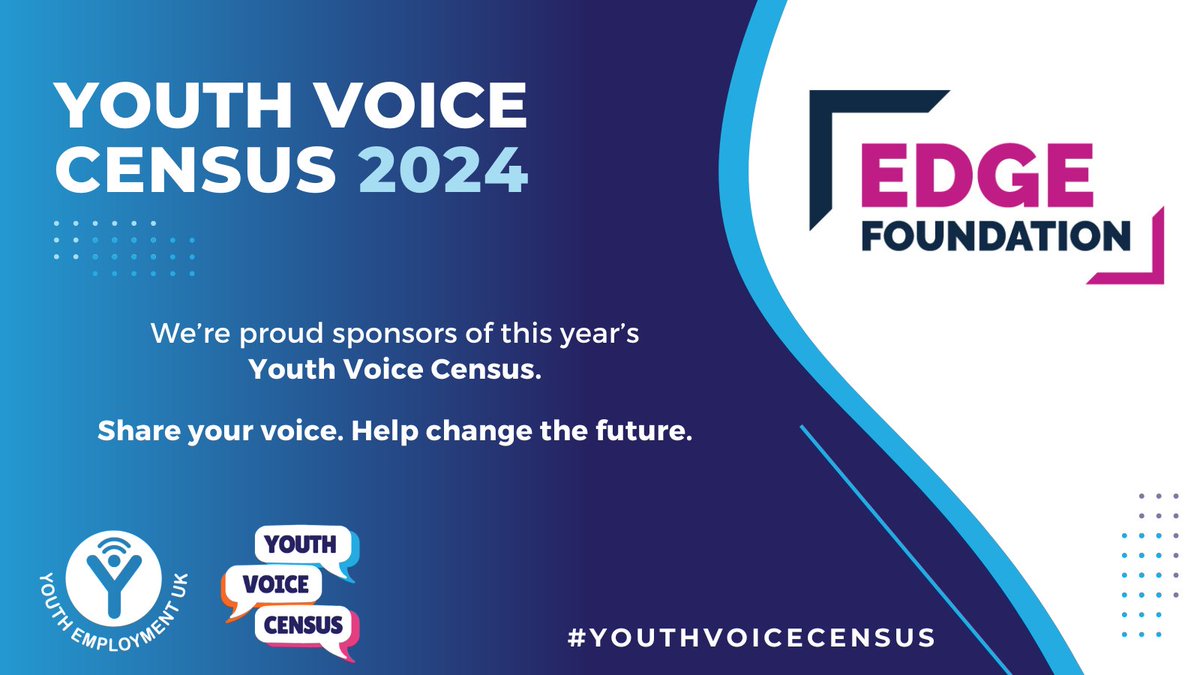 Study. Life. Work. If you’re aged 11-30, what changes would you like to see in how you’re supported from school onwards? You’re invited to take part in the @YEUK2012 #YouthVoiceCensus to get your voice heard and make a difference: eu1.hubs.ly/H09jXs90