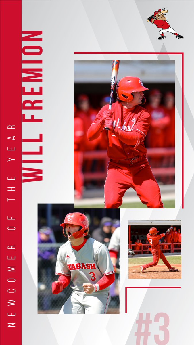 🚨Announcing our 2024 Team Awards🚨 Kicking things off is our Newcomer of the Year, Will Fremion (Carmel, IN/Guerin Catholic). Will hit .314 with a .417 OBP, primarily playing left field. Congrats on a great freshman season! #WAF #d3baseball