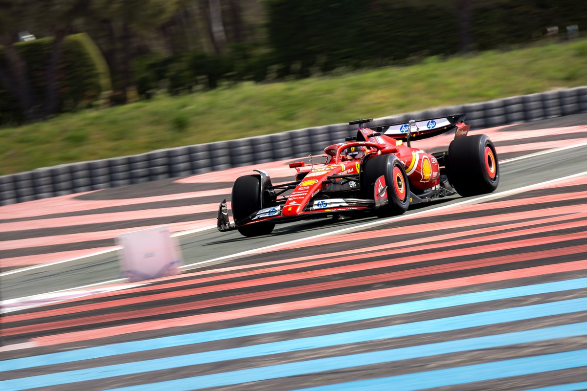 No rest for the wicked 💪​ Two days of @pirellisport testing in @paulricard complete with @Carlossainz55 on track yesterday and @Charles_Leclerc taking over driving duties today ✅