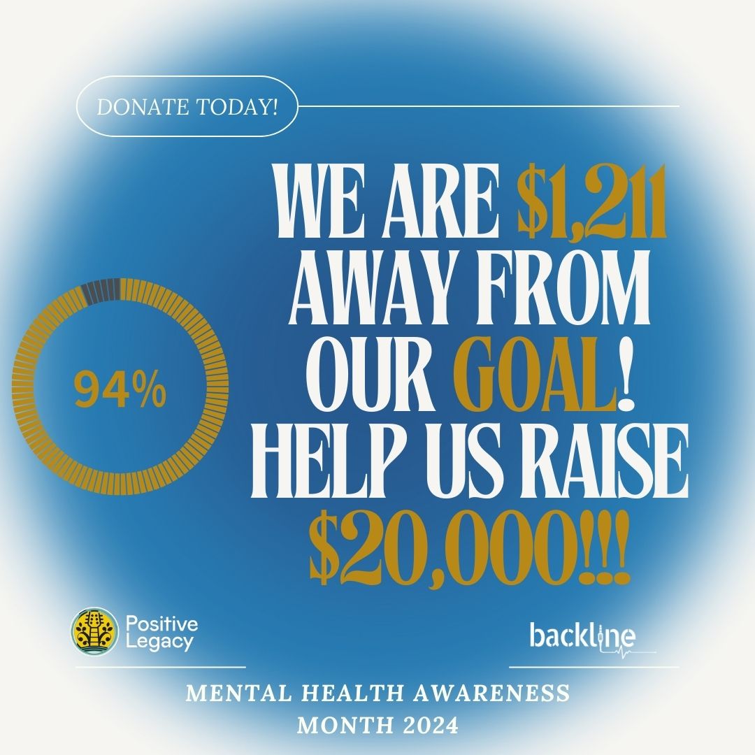 We are at 94% of our goal for #MentalHealthAwarenessMonth! Help us get to $20,000 to help music industry professionals and their families receive the care they need! Donate here & DOUBLE your impact today: backline.networkforgood.com